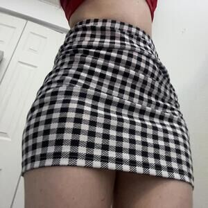 gingham skirt